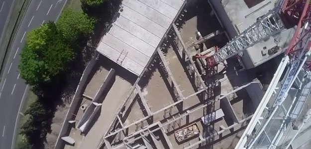 Mosquée de Mulhouse vue par un drone
