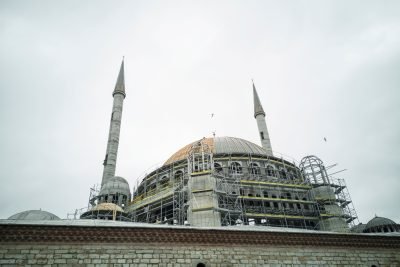 Une mosquée en construction