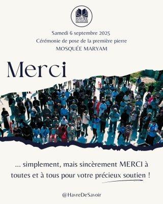 Pose de la première pierre de la Mosquée Maryam